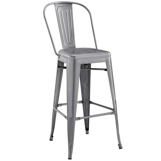 home office desk chairs | CasaFoyer Promenade Bar Stool | Vintage Powder Coated Steel | Industrial Modern Design | Breakfast Nook or Bar Area | casafoyer.myshopify.com