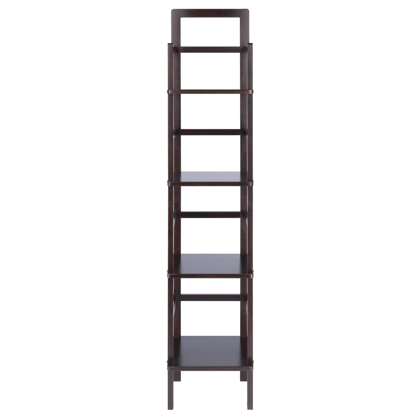 coffee tables | Ergode Aiden Narrow Baker's Rack | Antique Tuscan Design | Compact & Versatile | Solid Wood | Coffee Finish | 4 Shelves | Easy Assembly | casafoyer.myshopify.com