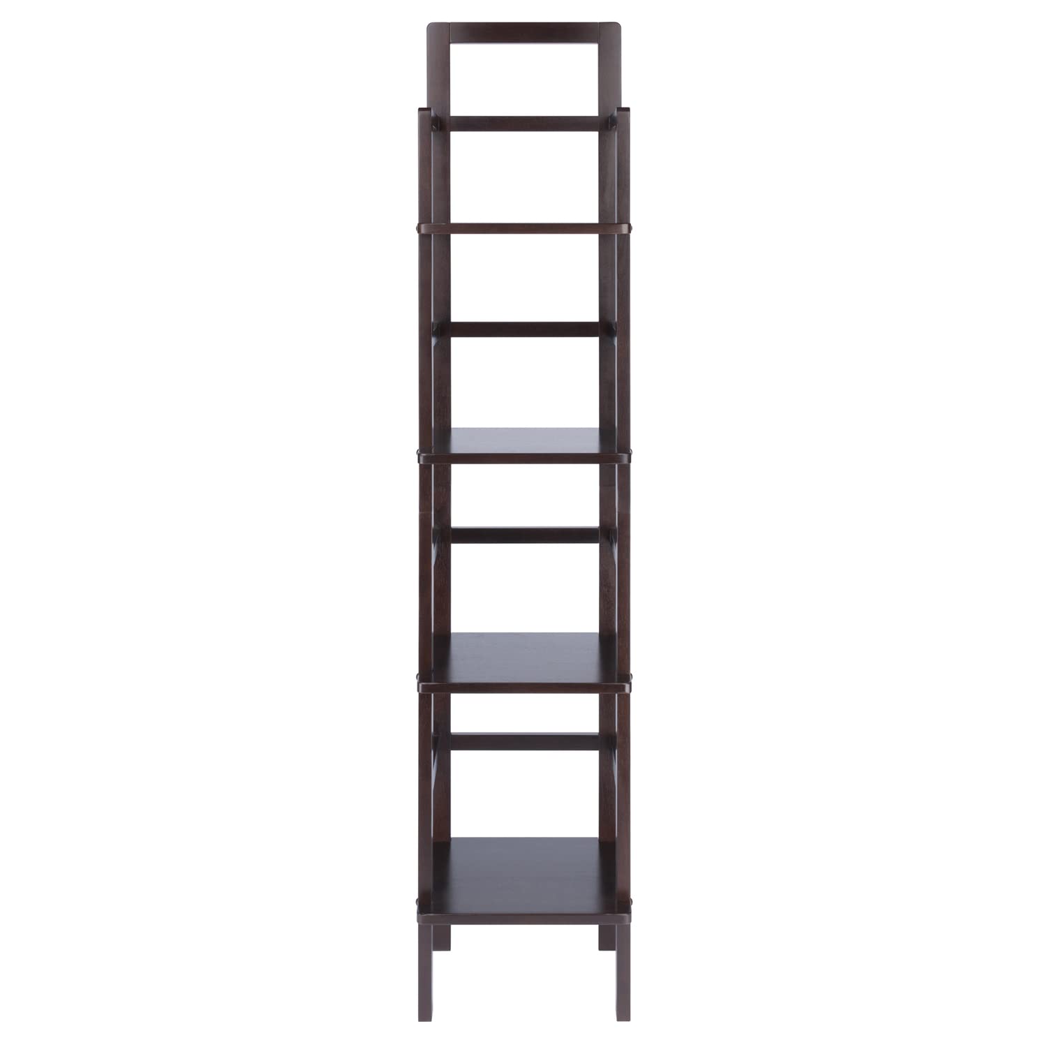 coffee tables | Ergode Aiden Narrow Baker's Rack | Antique Tuscan Design | Compact & Versatile | Solid Wood | Coffee Finish | 4 Shelves | Easy Assembly | casafoyer.myshopify.com
