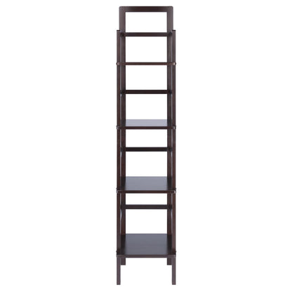 coffee tables | Ergode Aiden Narrow Baker's Rack | Antique Tuscan Design | Compact & Versatile | Solid Wood | Coffee Finish | 4 Shelves | Easy Assembly | casafoyer.myshopify.com