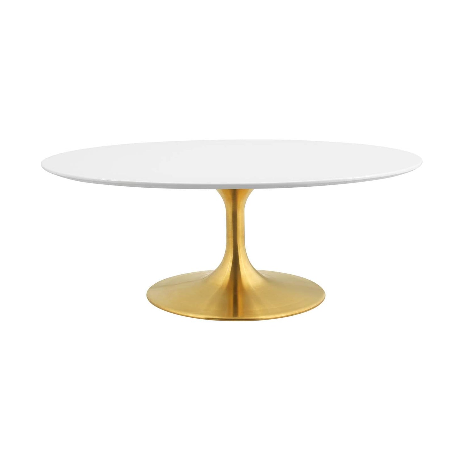 coffee tables | Ergode Lippa 42 Oval-Shaped Coffee Table | Timeless Design | Chip-Resistant Lacquer Finish | Tapered Metal Base | Modern Icon | casafoyer.myshopify.com