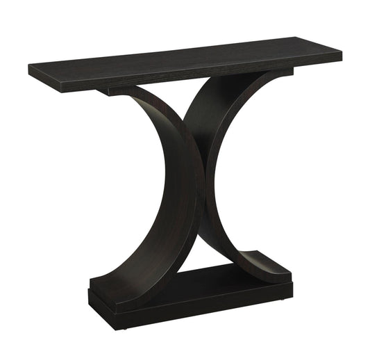 TABLE | Ergode Newport Infinity Console Table | Sleek & Sophisticated Design | Ideal for Showcasing Collectibles & Keys | Exquisite Wood Grain Finish | casafoyer.myshopify.com