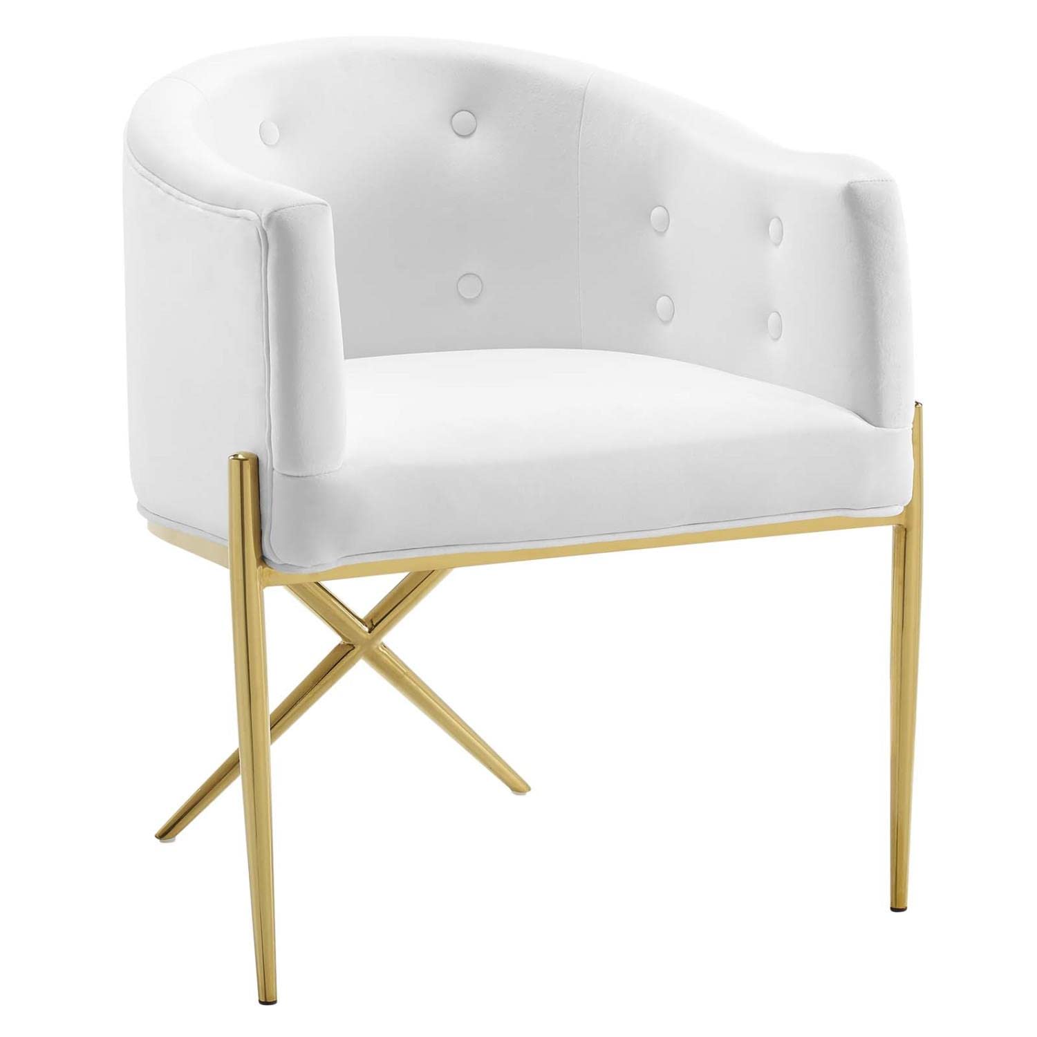 home office desk chairs | CasaFoyer Savour Tufted Performance Velvet Accent Dining Armchair | Stain-Resistant | Comfortable | Durable | Set of 2 | Luxury & Sophistication for Dining Room or Living Space | casafoyer.myshopify.com