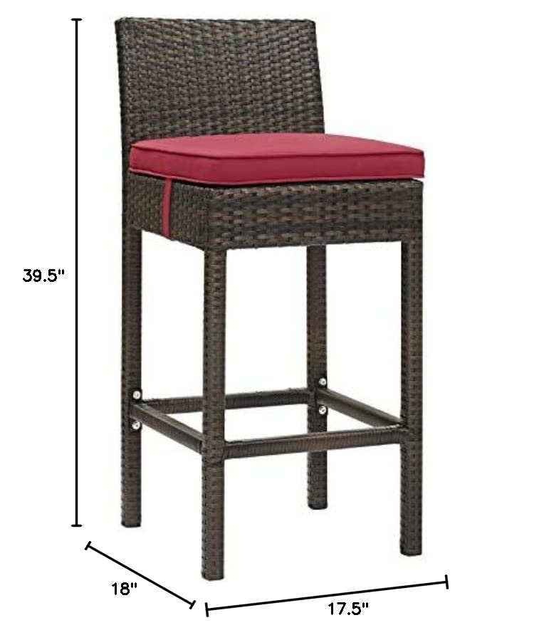 home office desk chairs | CasaFoyer Conduit Outdoor Patio Bar Stool | Stylish & Durable Wicker Rattan Design | Weatherproof & Comfortable | Perfect for Outdoor Dining & Entertaining | casafoyer.myshopify.com