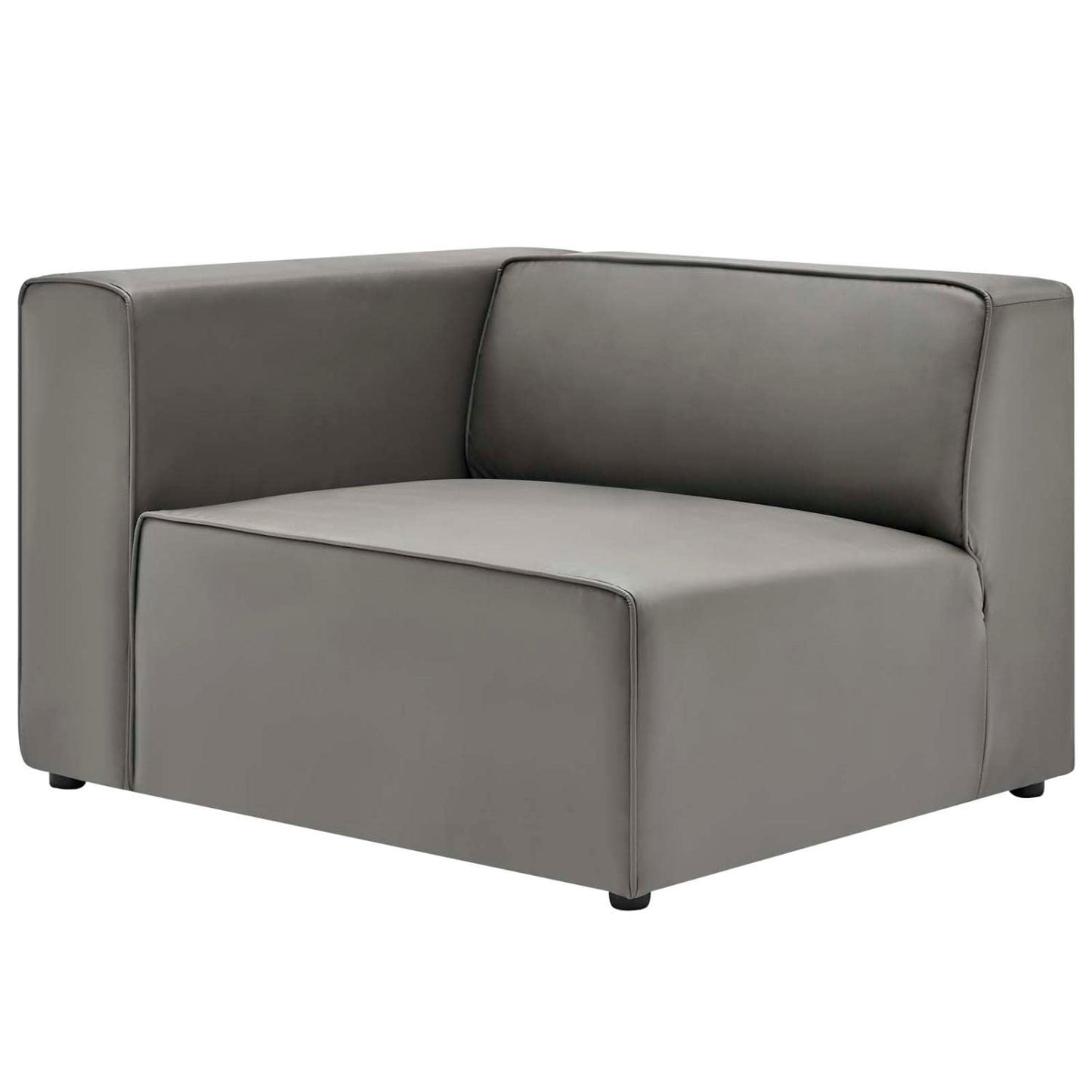 sofas | CasaFoyer Mingle Vegan Leather 3-Piece Sectional Sofa | Luxurious | Spacious | Comfortable | Stylish | Ideal for Modern Living Rooms | Gray | casafoyer.myshopify.com