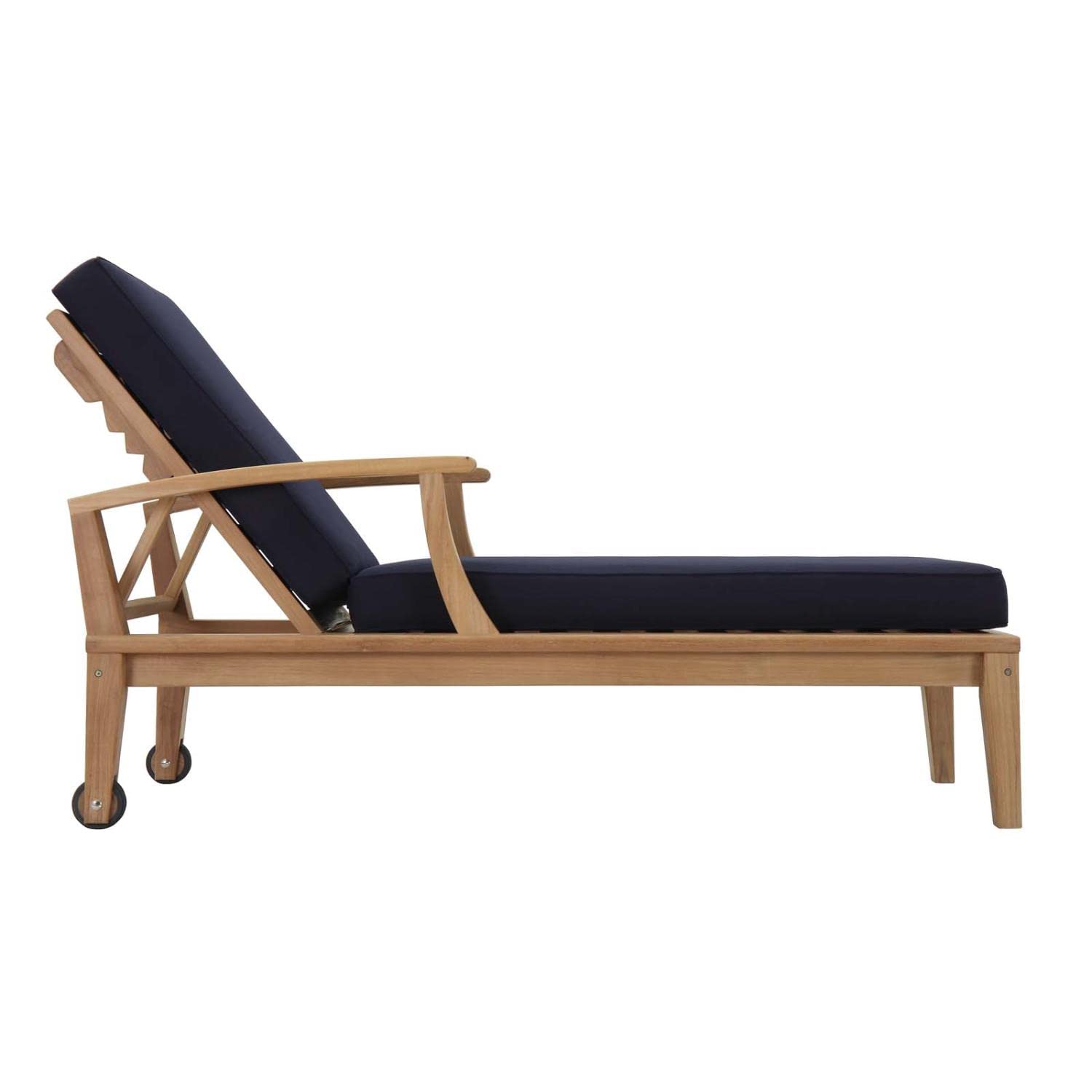 executive chairs | CasaFoyer Marina Teak Wood Outdoor Patio Single Chaise Lounge Chair | Luxury & Comfort | All-Weather Cushions | Assembly Required | casafoyer.myshopify.com