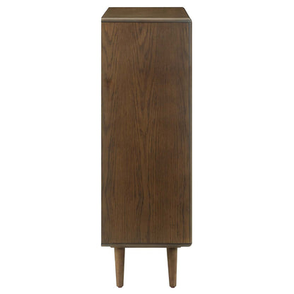 DRESSER | CasaFoyer Talwyn Wood Chest | Rustic Charm meets Retro Design | Chestnut Finish | High-quality Wood | Splayed Frame | 4 Spacious Drawers | Farmhouse Aesthetics & Contemporary Style | casafoyer.myshopify.com