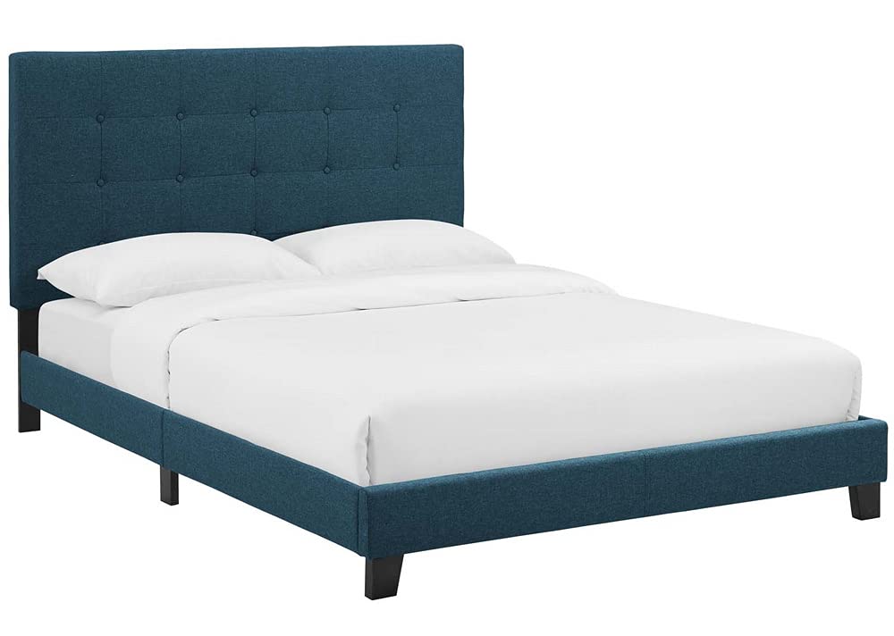 adjustable bed bases | CasaFoyer Melanie Queen Platform Bed | Chic Elegance | Contemporary Style | Upholstered Fabric | Wood Frame | No Box Spring | 800 lbs Weight Capacity | casafoyer.myshopify.com