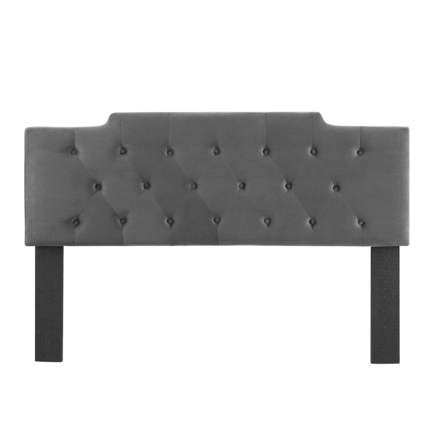 Bed | CasaFoyer Juliet Tufted Performance Velvet Full/Queen Headboard | Vintage Elegance | Diamond Button Tufting | Plush Padding | Stain-Resistant | Height-Adjustable | casafoyer.myshopify.com