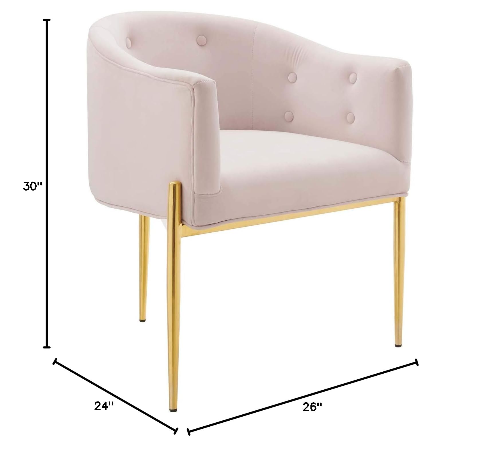sofa tables | Ergode Savour Tufted Performance Velvet Accent Armchairs - Set of 2 | Stain-Resistant Fabric | Comfortable Foam Padding | Elegant Gold Legs | 300 lbs Capacity | casafoyer.myshopify.com