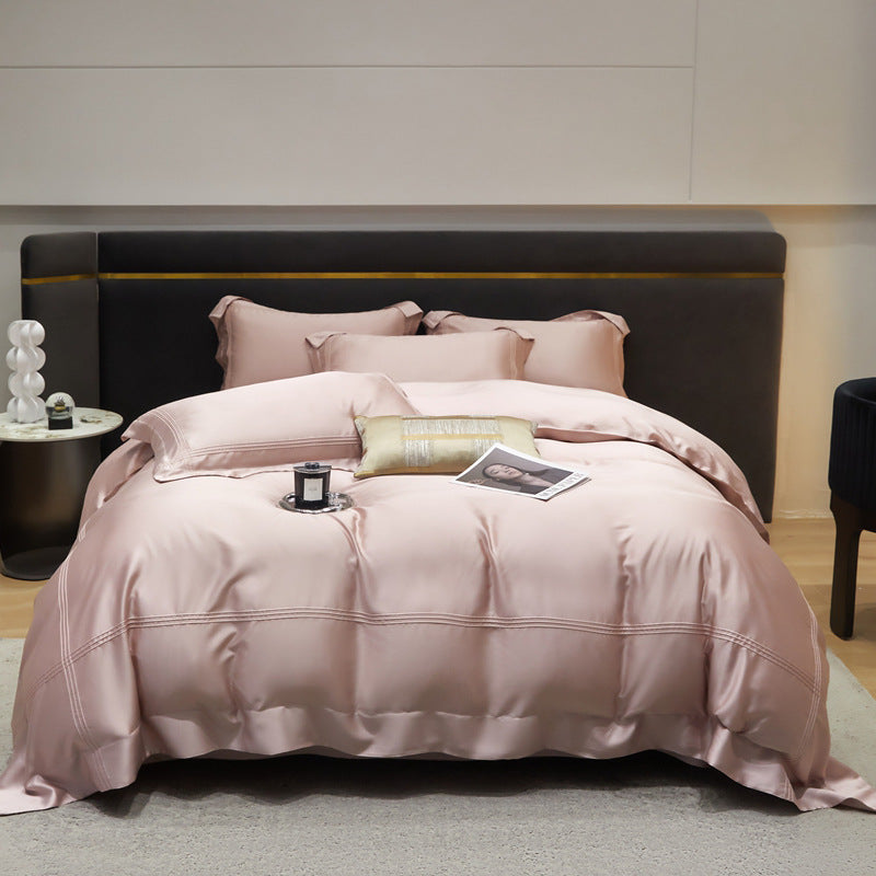 Bed Linen | CasaFoyer Solid Color Luxury 4-piece Bedding Set | casafoyer.myshopify.com