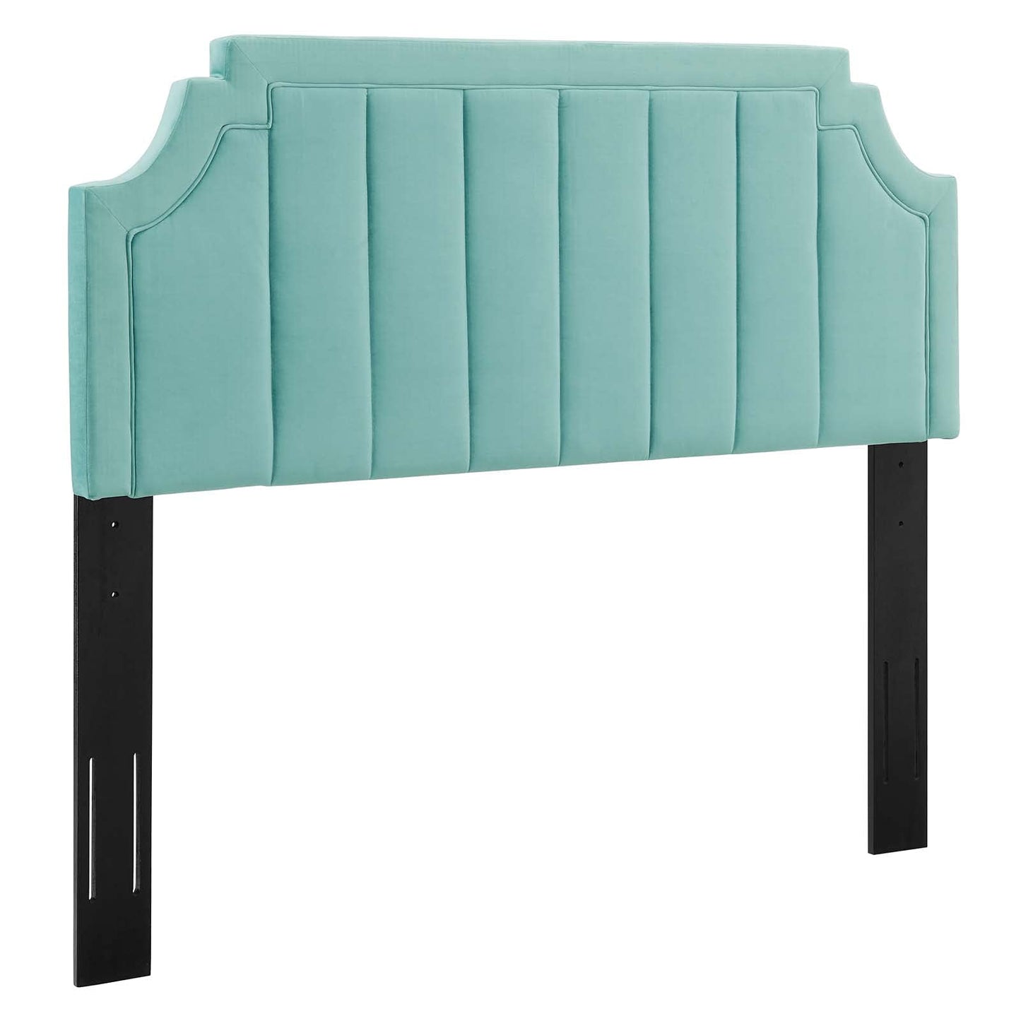 headboards | CasaFoyer Alyona Channel Tufted Performance Velvet King/California King Headboard | Glam Deco Style | Vintage Modern Elegance | Soft Stain-Resistant Velvet | Adjustable Fit | Easy Assembly | casafoyer.myshopify.com
