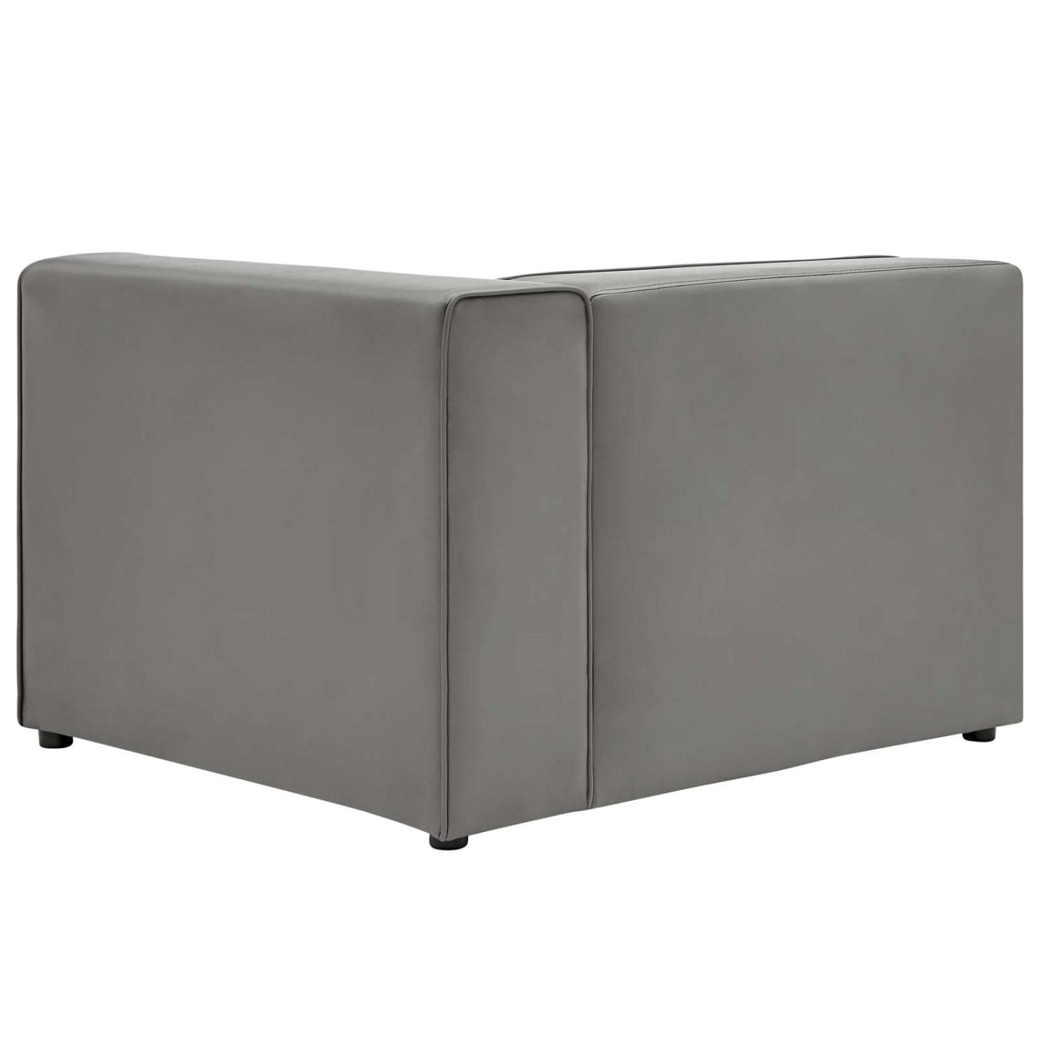 sofas | CasaFoyer Mingle Vegan Leather Right-Arm Chair | Ultimate Comfort & Style | Spacious Seating | Dense Foam Padding | Adjustable | Vegan Leather Upholstery | Modular Sectional Sofa | Gray | casafoyer.myshopify.com