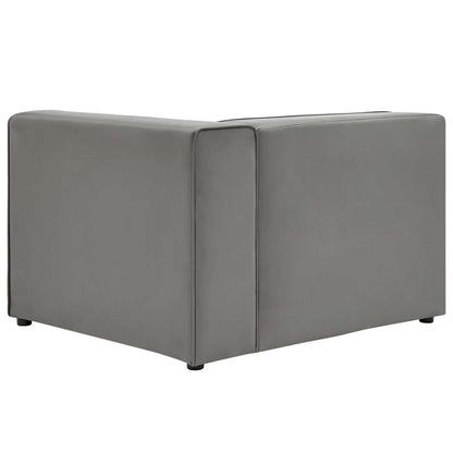 sofas | CasaFoyer Mingle Vegan Leather Right-Arm Chair | Ultimate Comfort & Style | Spacious Seating | Dense Foam Padding | Adjustable | Vegan Leather Upholstery | Modular Sectional Sofa | Gray | casafoyer.myshopify.com
