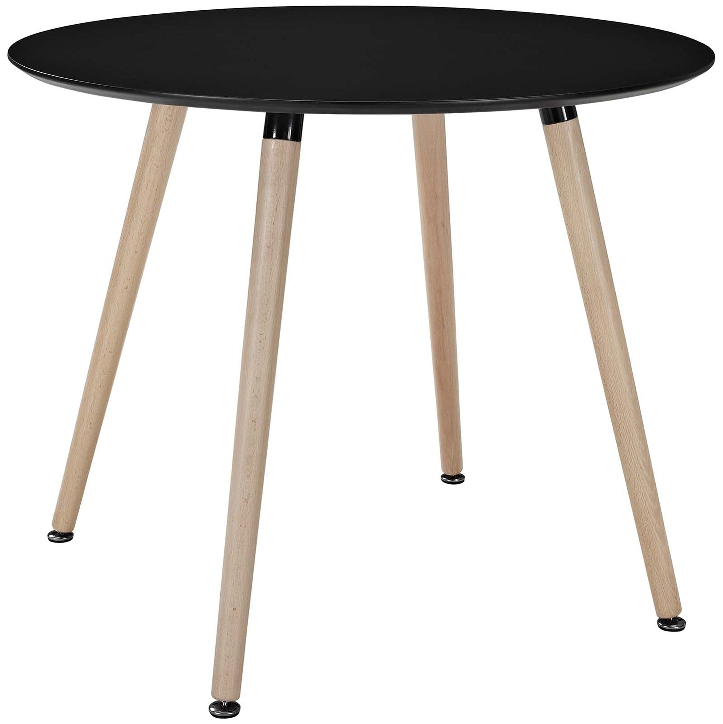 patio dining tables | CasaFoyer Track Circular Dining Table | Minimalist Modern Design | Sturdy Beechwood Legs | Sleek Veneer Top | Versatile & Stylish | Dynamic Atmosphere | casafoyer.myshopify.com
