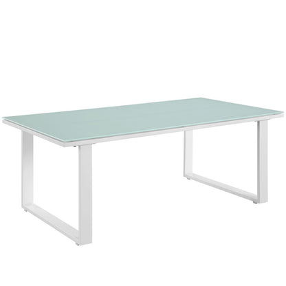 coffee tables | Ergode Fortuna Outdoor Patio Coffee Table | Modern Aluminum Design | Enhance Your Outdoor Lounge with Versatile and Stylish Furniture | casafoyer.myshopify.com