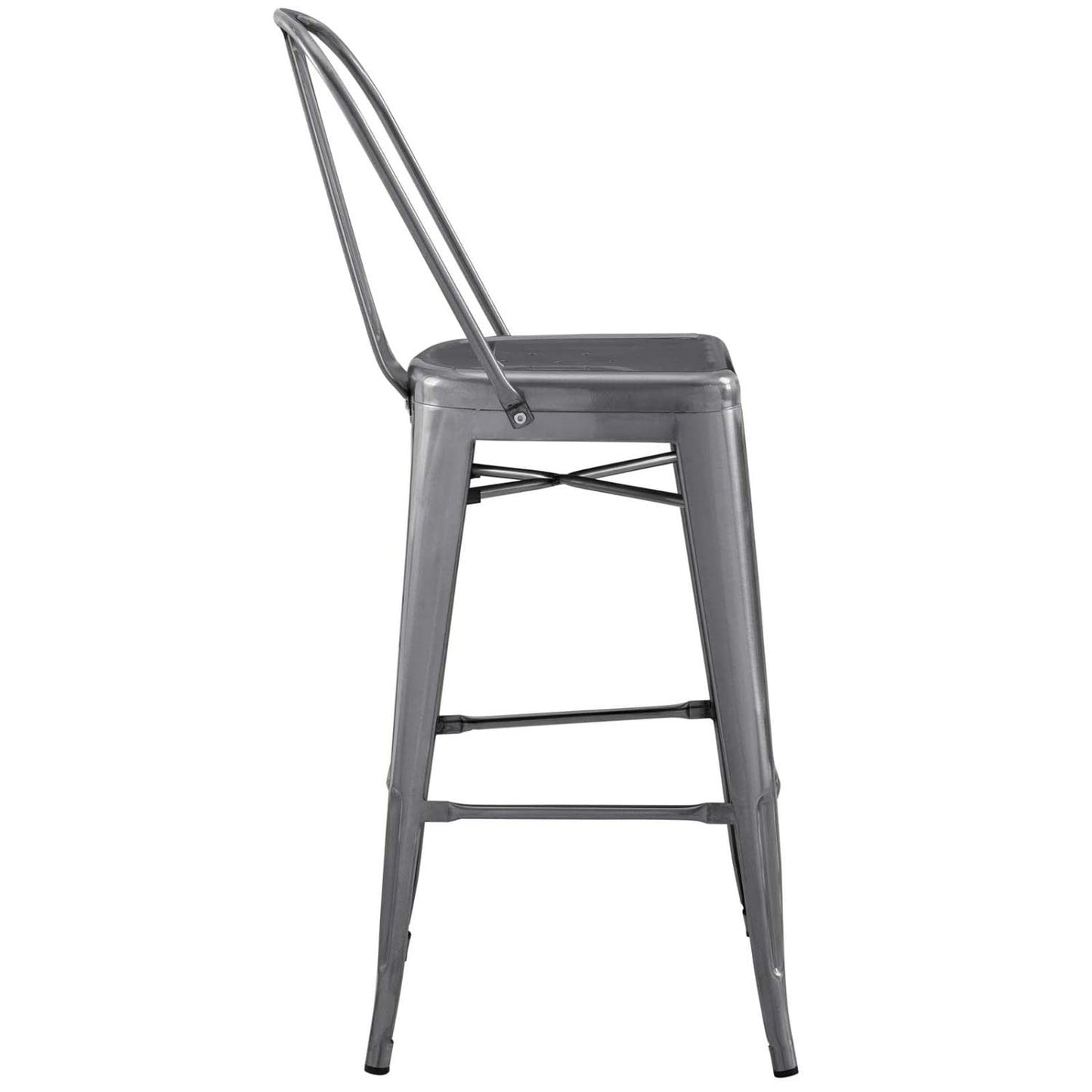home office desk chairs | CasaFoyer Promenade Bar Stool | Vintage Powder Coated Steel | Industrial Modern Design | Breakfast Nook or Bar Area | casafoyer.myshopify.com