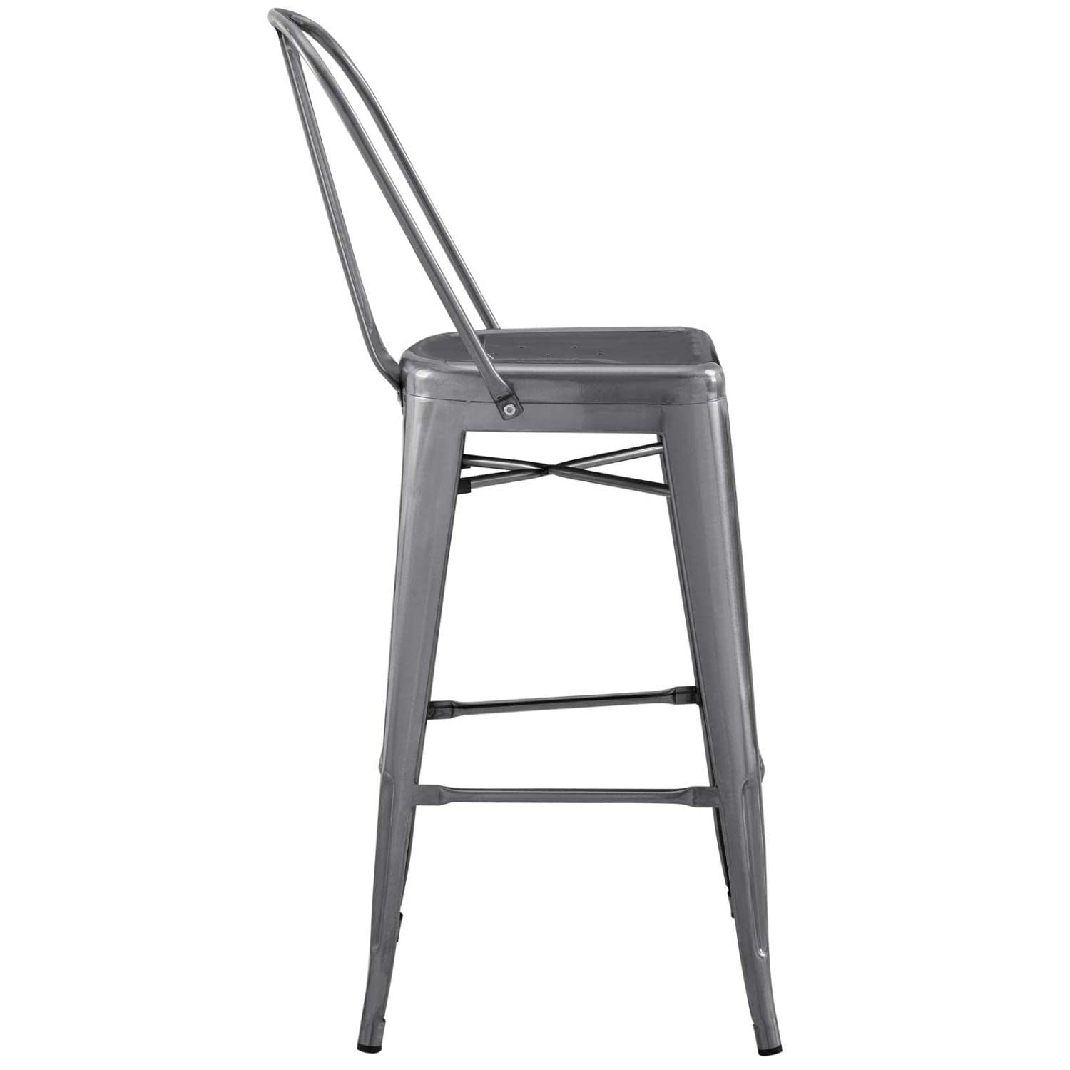 home office desk chairs | CasaFoyer Promenade Bar Stool | Vintage Powder Coated Steel | Industrial Modern Design | Breakfast Nook or Bar Area | casafoyer.myshopify.com