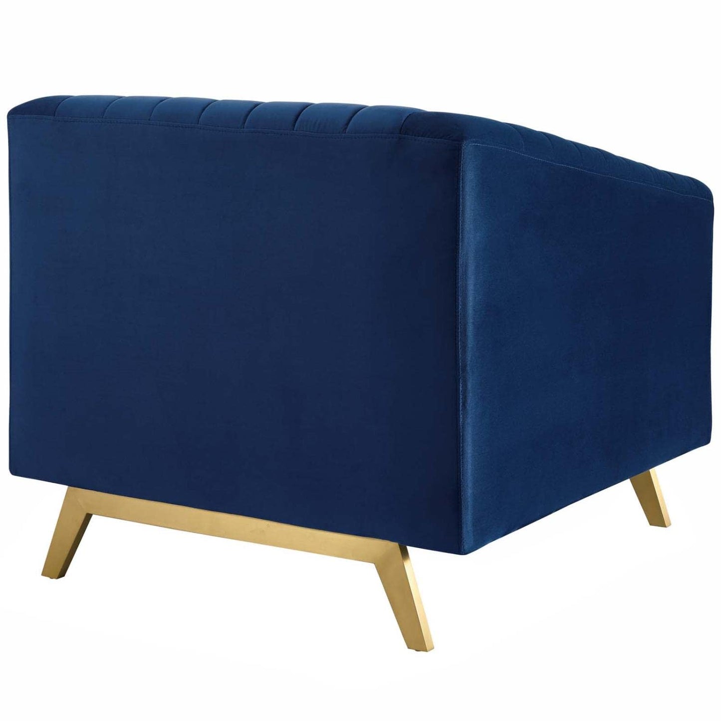 home office desk chairs | CasaFoyer Valiant Performance Velvet Armchair Set of 2 | Retro Modern Design | Premium Comfort | Navy | casafoyer.myshopify.com