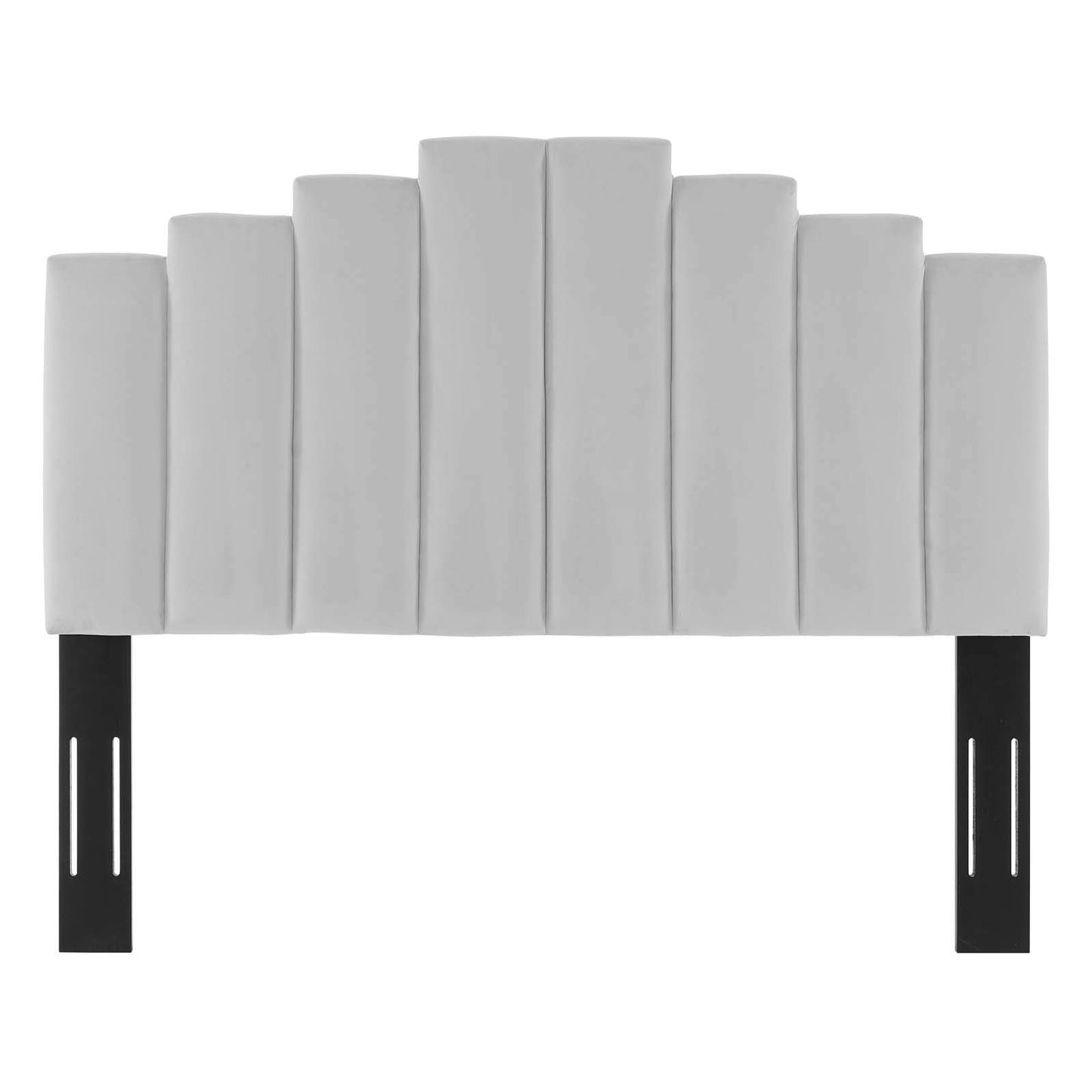 Bed | CasaFoyer Noelle Performance Velvet Full/Queen Headboard | Art Deco Style | Stain-Resistant Fabric | Adjustable Height | Plush Cushioning | casafoyer.myshopify.com