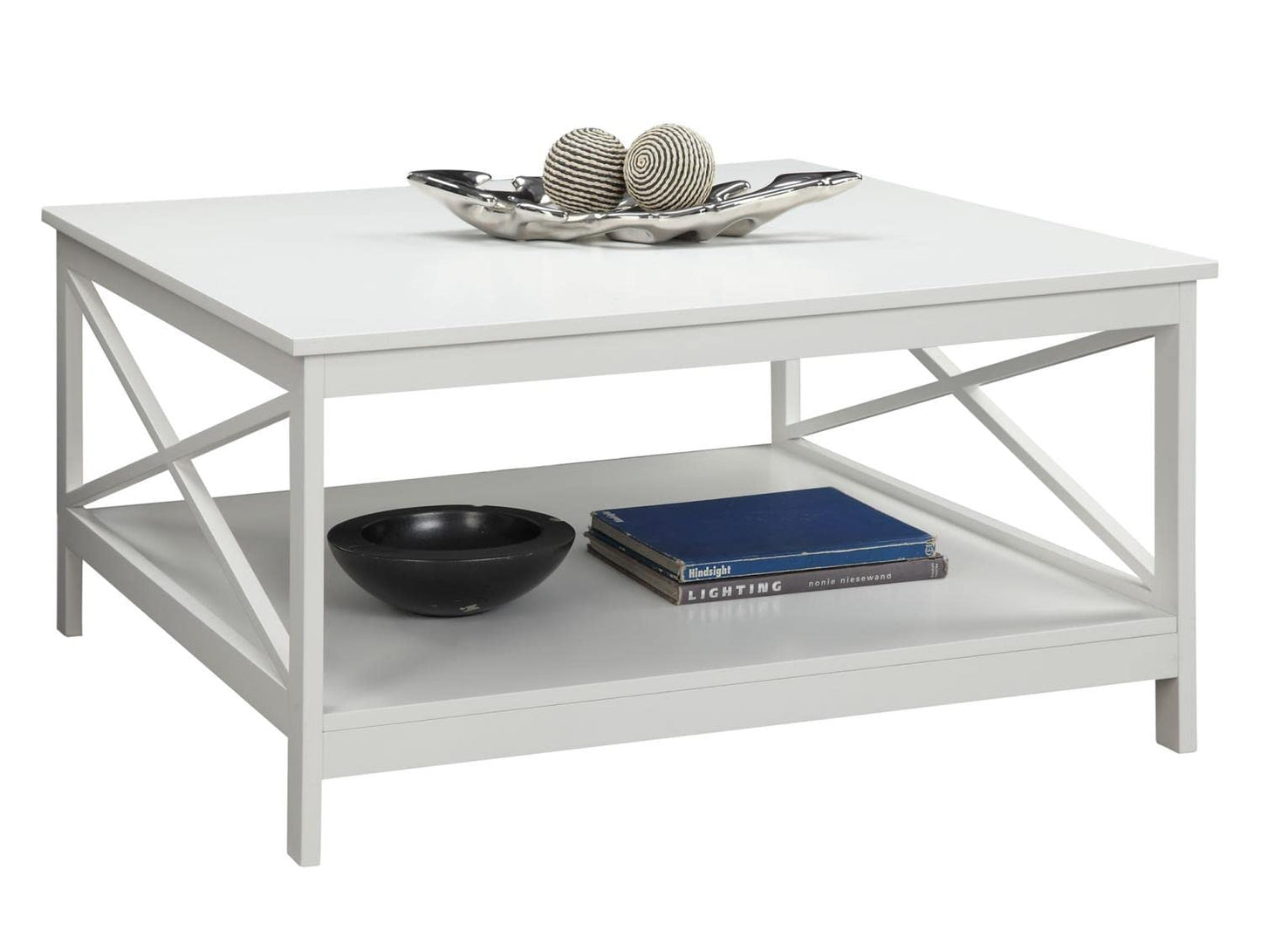 TABLE | Ergode Oxford 36 Square Coffee Table | Elegant Home Decor | Convenient Bottom Shelf | Spacious Table Top | Sold Separately | casafoyer.myshopify.com