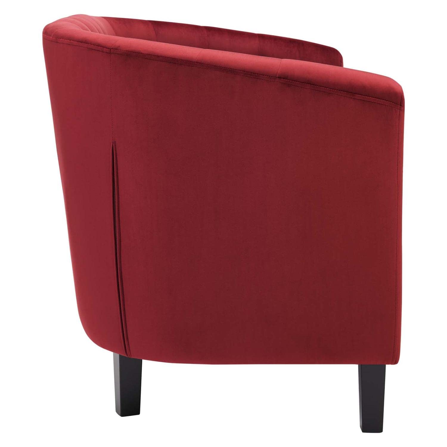 sofas | CasaFoyer Prospect Performance Velvet Loveseat | Luxury Chesterfield Design | Modern Twist | Button Tufting | Graceful Curves | Espresso Stained Wood Legs | Cozy Foam Padding | Stain-Resistant Velvet Upholstery | Maroon | casafoyer.myshopify.com