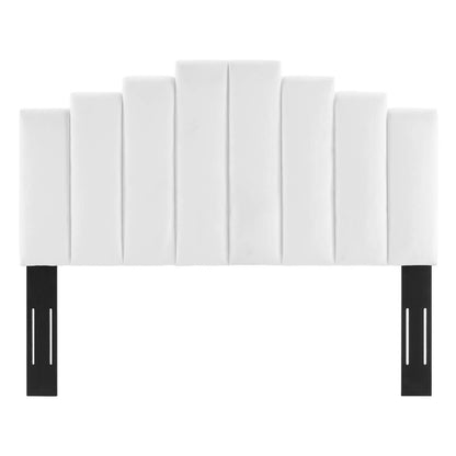 headboards | CasaFoyer Noelle Performance Velvet King/California King Headboard | Opulent Art Deco Style | Stain-Resistant Fabric | Adjustable Height | Cozy Foam Padding | casafoyer.myshopify.com