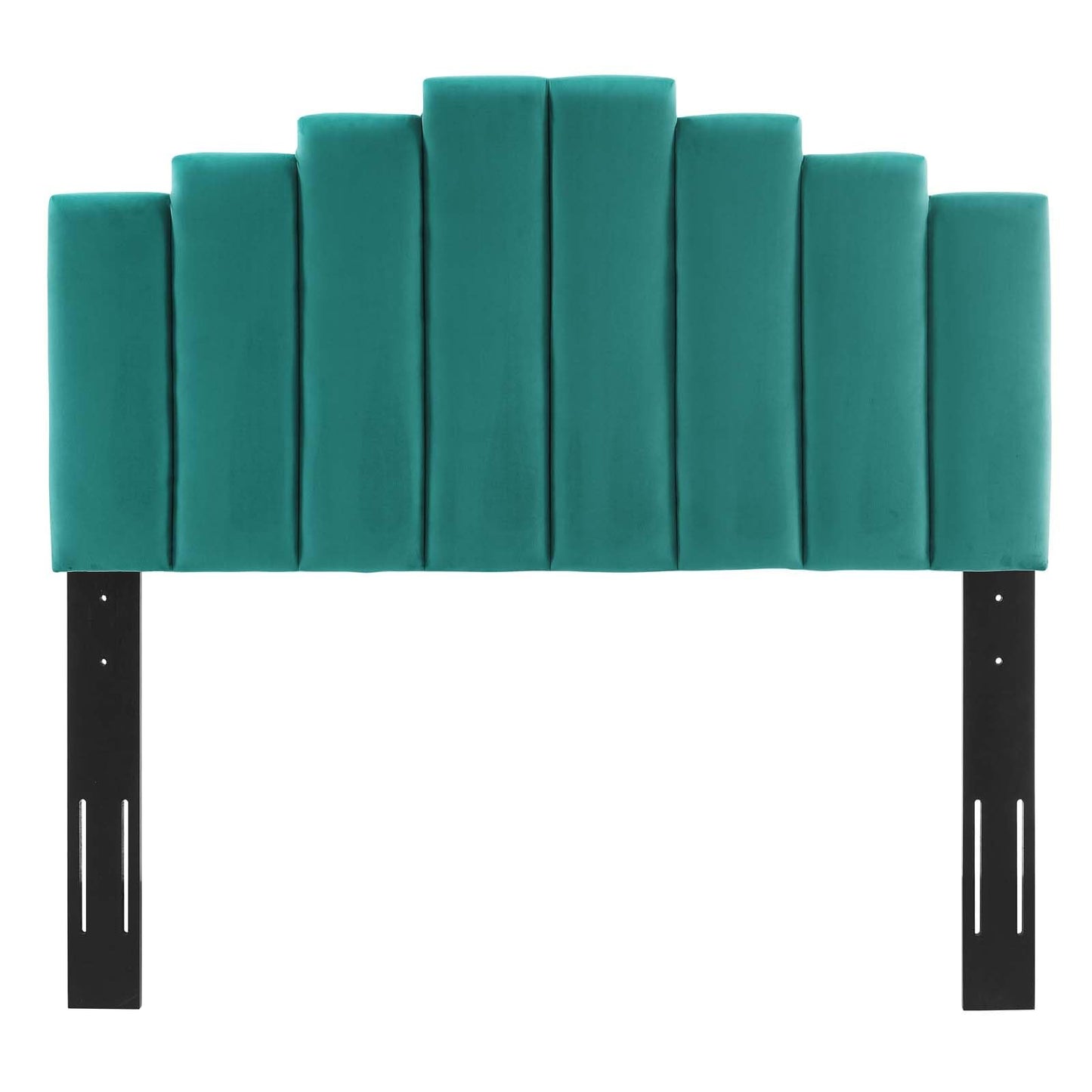 headboards | CasaFoyer Noelle Performance Velvet Full/Queen Headboard | Opulent Art Deco Style | Stain-Resistant Fabric | Adjustable Height | Cozy Foam Padding | casafoyer.myshopify.com