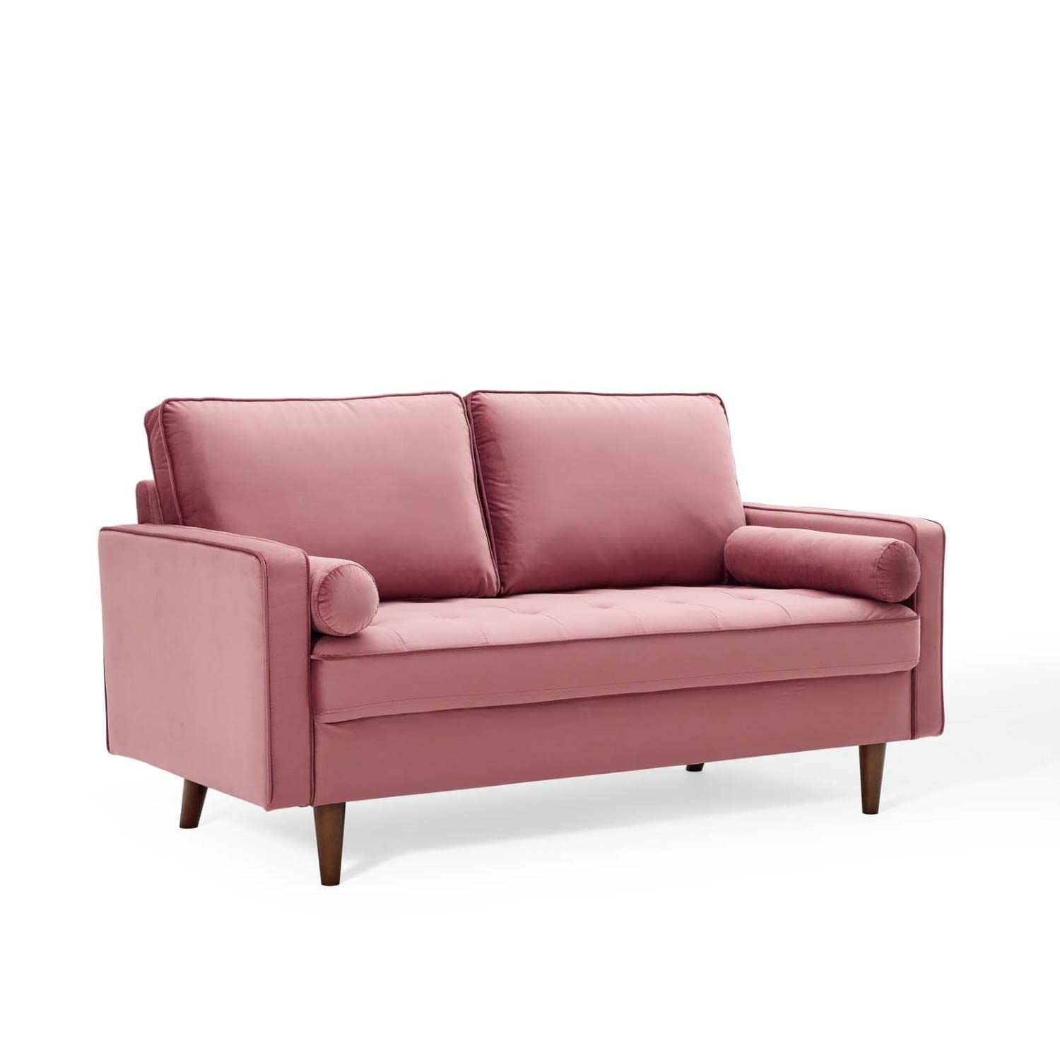 sofas | CasaFoyer Valour Performance Velvet Loveseat | Timeless Charm | Modern Convenience | Stain-Resistant | Cozy & Elegant Design | Comfortable Foam Padding | Walnut-Stained Legs | Supports up to 600 lbs | Portable Box | casafoyer.myshopify.com