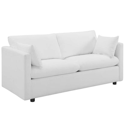 kitchen and dining room sets | CasaFoyer Activate Upholstered Fabric Sofa & Armchair Set | Cozy & Versatile | Soft Polyester Fabric | Modern Design | Easy to Unpack | White | casafoyer.myshopify.com