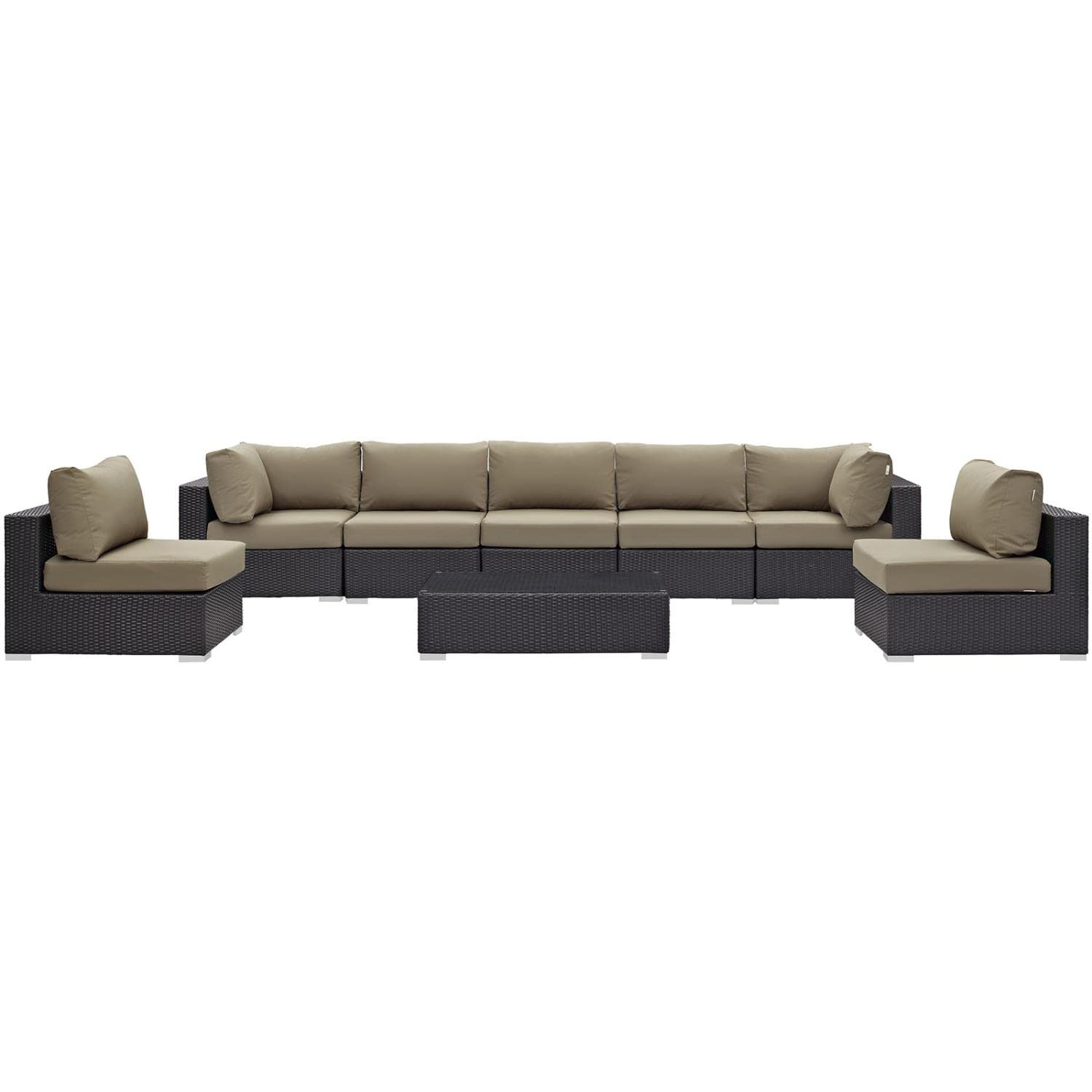 kitchen and dining room sets | CasaFoyer Convene Outdoor Sectional Set | Adjustable | Weather-Resistant | 8-Piece Patio Furniture | Armless Sections | Coffee Table | Corner Sections | casafoyer.myshopify.com