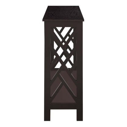 TABLE | Ergode Titan Console Table with Shelf | Transitional Style | Sleek Design | Ample Storage & Display Space | Durable MDF Construction | casafoyer.myshopify.com