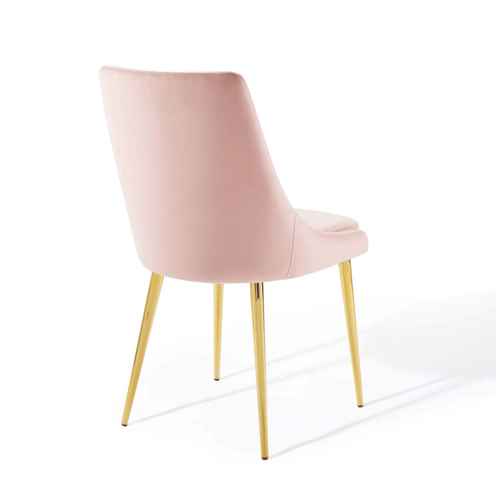 home office desk chairs | CasaFoyer Isle Dining Chair | Elegant, Stain-Resistant Velvet Upholstery | Gold Stainless Steel Legs | Versatile Vintage Modern Style | Supports up to 300 lbs. | casafoyer.myshopify.com