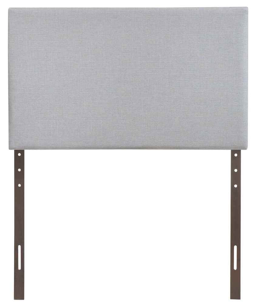 Bed | CasaFoyer  Region Linen Fabric Upholstered Twin Headboard | Spacious & Elegant Design | Modern Decor | Includes One Headboard | Sky Gray | casafoyer.myshopify.com