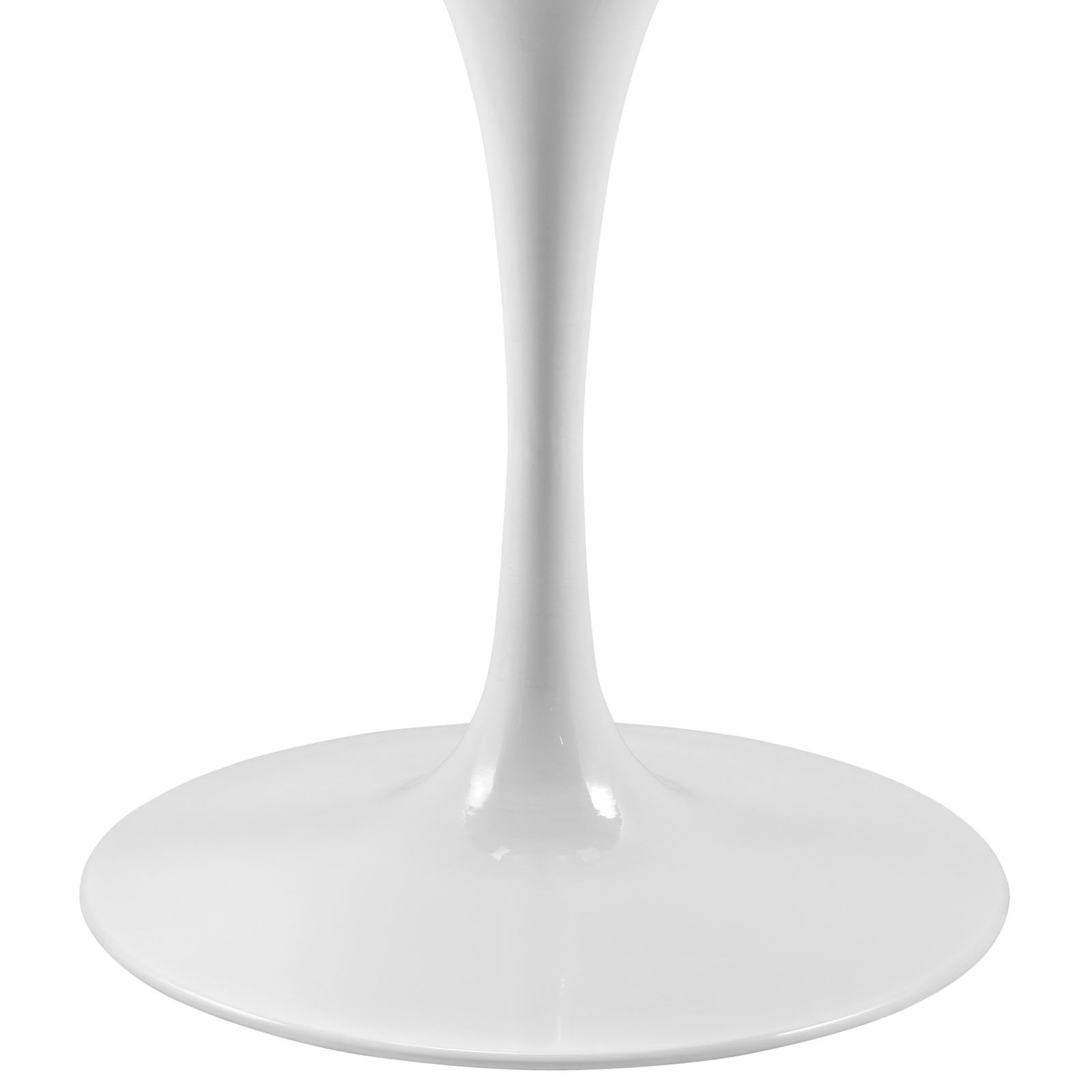 Dining Table | Lippa 47 Round Walnut Dining Table | Iconic Modern Design | Seamless Organic Shape | Aluminum Tapered Base | Chip-Resistant Finish | casafoyer.myshopify.com
