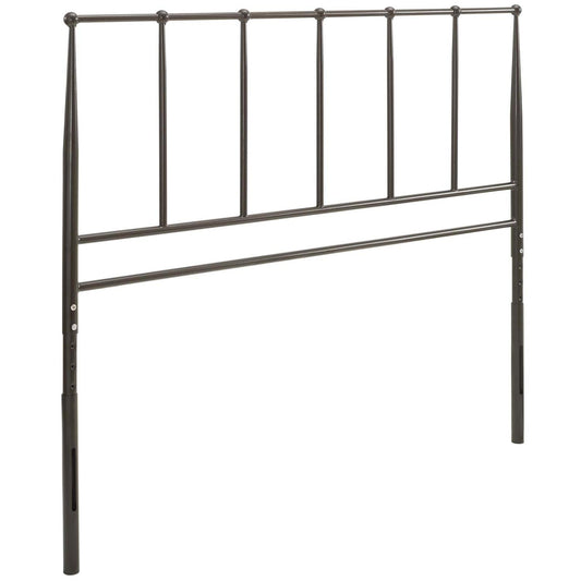 Bed | CasaFoyer Kiana Queen Metal Headboard | Vintage Charm | Rustic & Farmhouse Decor | Adjustable Height | Stainless Steel Frame | Non-Marking Foot Caps | casafoyer.myshopify.com