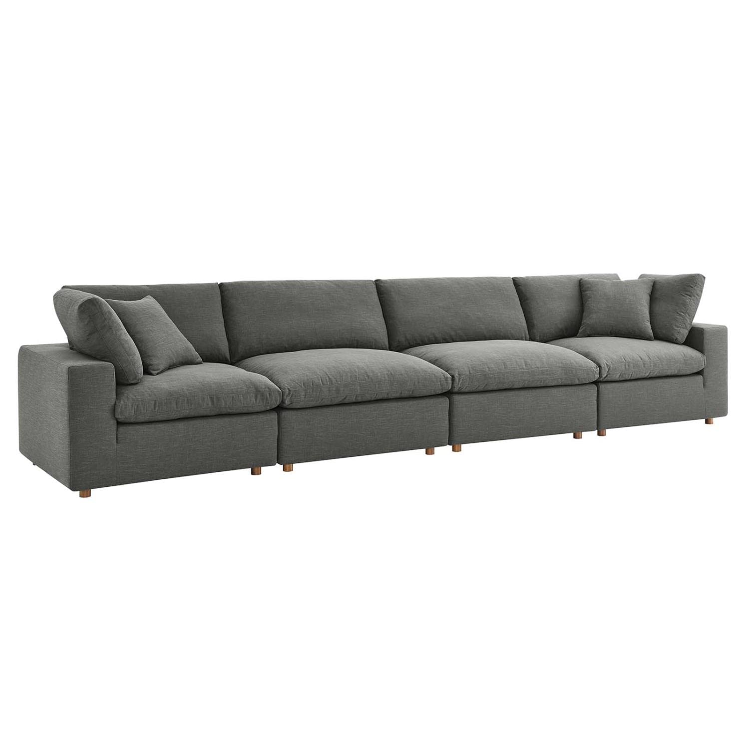 kitchen and dining room sets | CasaFoyer Commix Plush Comfort Sectional Sofa Set | Elegant Gray Upholstery | Solid Wood Construction | Cotton & Down Cushions | Ideal for Living Room | 4 Piece Set | casafoyer.myshopify.com