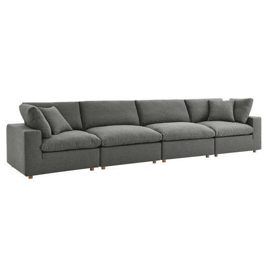 kitchen and dining room sets | CasaFoyer Commix Plush Comfort Sectional Sofa Set | Elegant Gray Upholstery | Solid Wood Construction | Cotton & Down Cushions | Ideal for Living Room | 4 Piece Set | casafoyer.myshopify.com