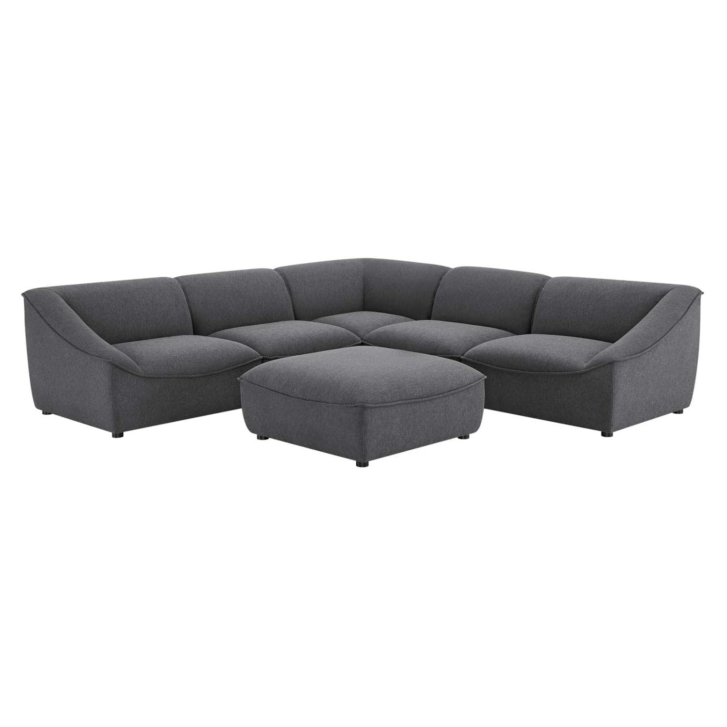kitchen and dining room sets | CasaFoyer Comprise Upholstered 6-Piece Sectional Sofa | Ultimate Comfort & Relaxation | French Piping | Plush Seating | Solid Wood | Customizable | casafoyer.myshopify.com