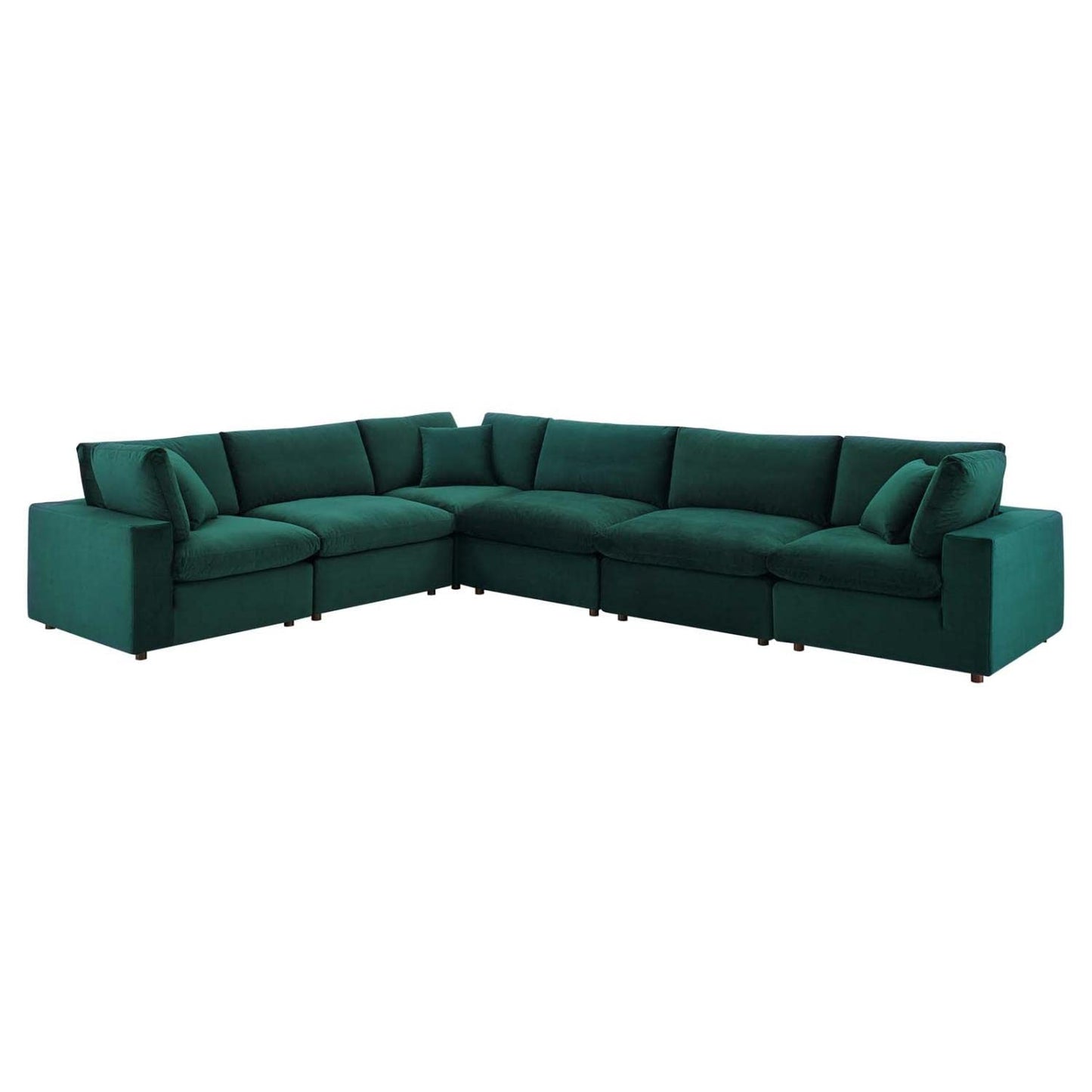 kitchen and dining room sets | CasaFoyer Commix Sectional Sofa | Luxurious & Inviting | Stain-Resistant Velvet | Solid Wood Construction | Foam Padded Cushions | Green | casafoyer.myshopify.com