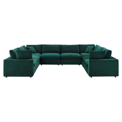 kitchen and dining room sets | CasaFoyer Commix Sectional Sofa | Luxurious & Inviting | Plush Comfort | Stain-Resistant Velvet | Solid Wood Construction | 8-Piece Set | casafoyer.myshopify.com