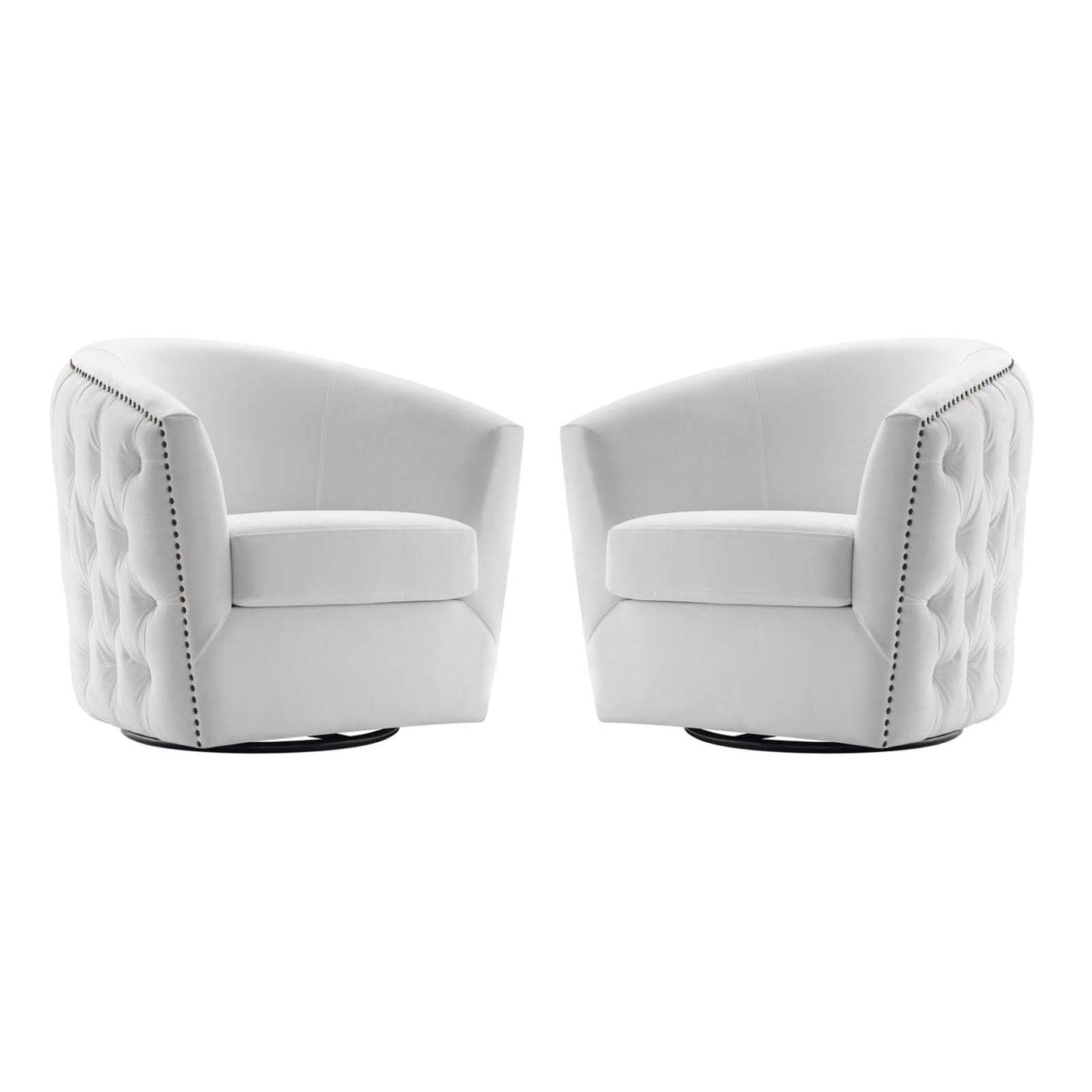 home office desk chairs | CasaFoyer Rogue Performance Velvet Swivel Armchair | Versatile & Luxurious | Living Room, Lounge, Entryway | 360 Swivel Base | Stain-Resistant Upholstery | Vintage Classic Comfort | Set of 2 | casafoyer.myshopify.com