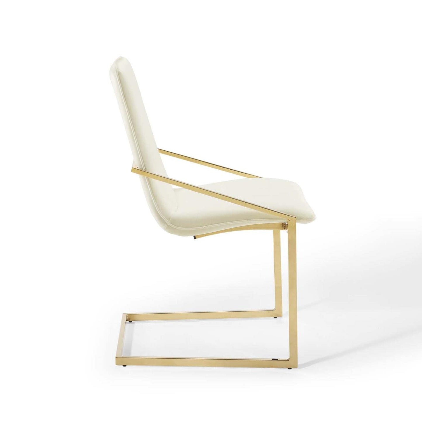 home office desk chairs | CasaFoyer Pitch Performance Velvet Upholstered Dining Armchair Set of 2 | Gold Ivory | Stain-Resistant | Comfortable Foam Padded Seat | Non-Marking Foot Caps | 330 lbs Weight Capacity | casafoyer.myshopify.com