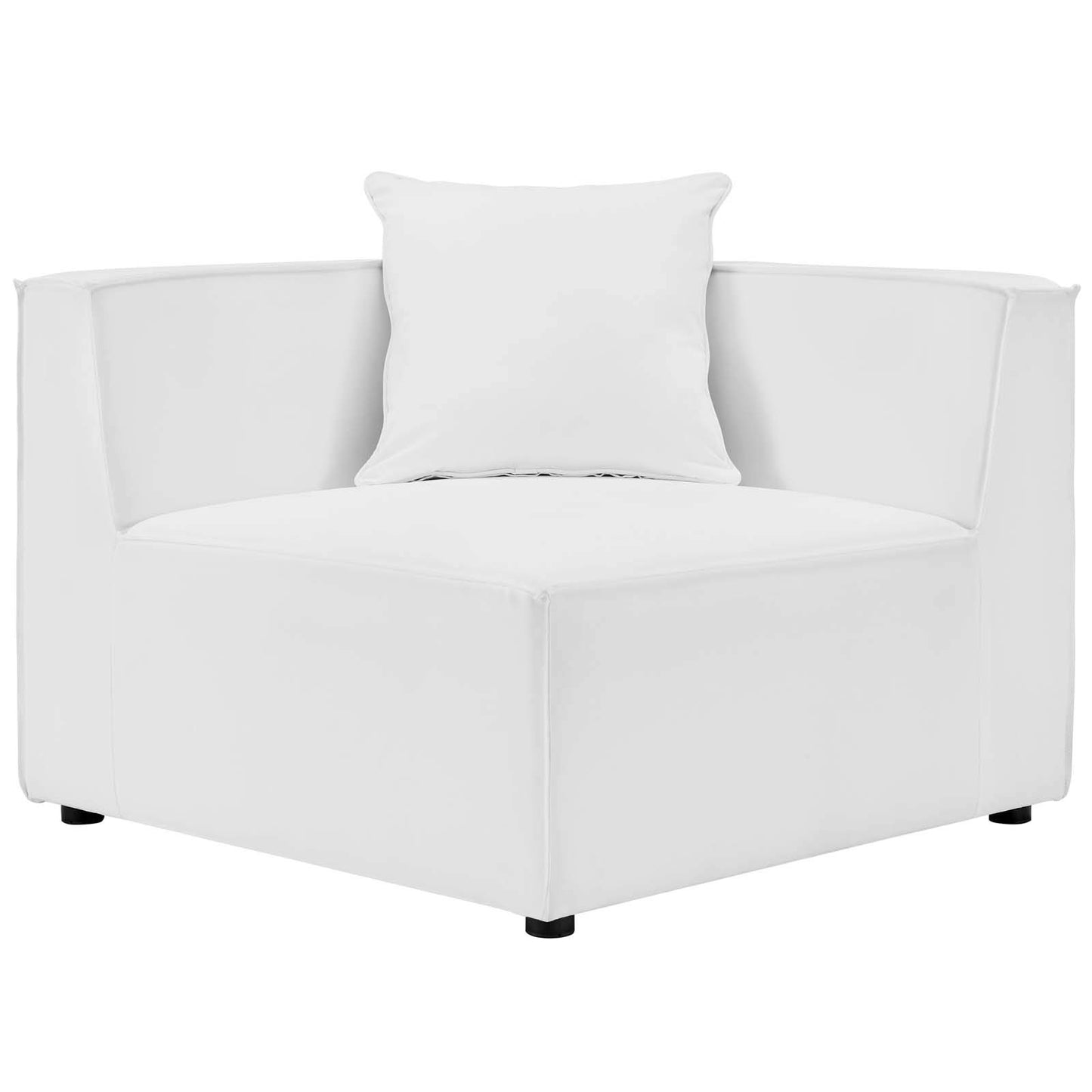 kitchen and dining room sets | CasaFoyer Outdoor Patio Saybrook Upholstered 4-Piece Sectional Sofa | Comfortable | Durable | Weather-Resistant | Elegant Design | Porch, Deck, Poolside, Patio | Includes Armless Chair, Ottoman, Corner Chairs | Supports up to 300 lbs | White | casafoyer.myshopify.com
