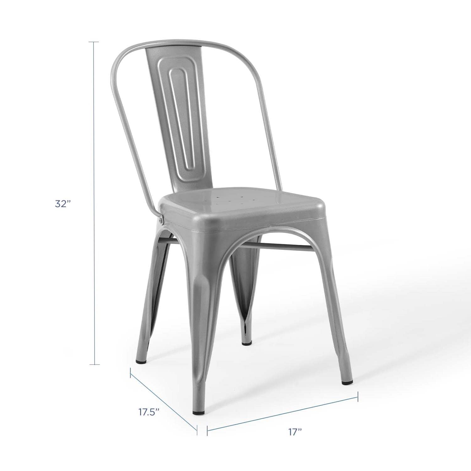 home office desk chairs | CasaFoyer Promenade Bistro Dining Side Chair Set of 2 | Steel Finish | Timeless Charm | Sleek Contemporary Design | Supports up to 331 lbs. | casafoyer.myshopify.com