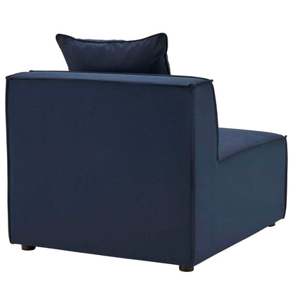 sofas | CasaFoyer Outdoor Patio Saybrook Upholstered Sectional Sofa Armless Chair | Comfortable & Contemporary Design | Weather-Resistant & UV-Protected | Navy Blue | casafoyer.myshopify.com