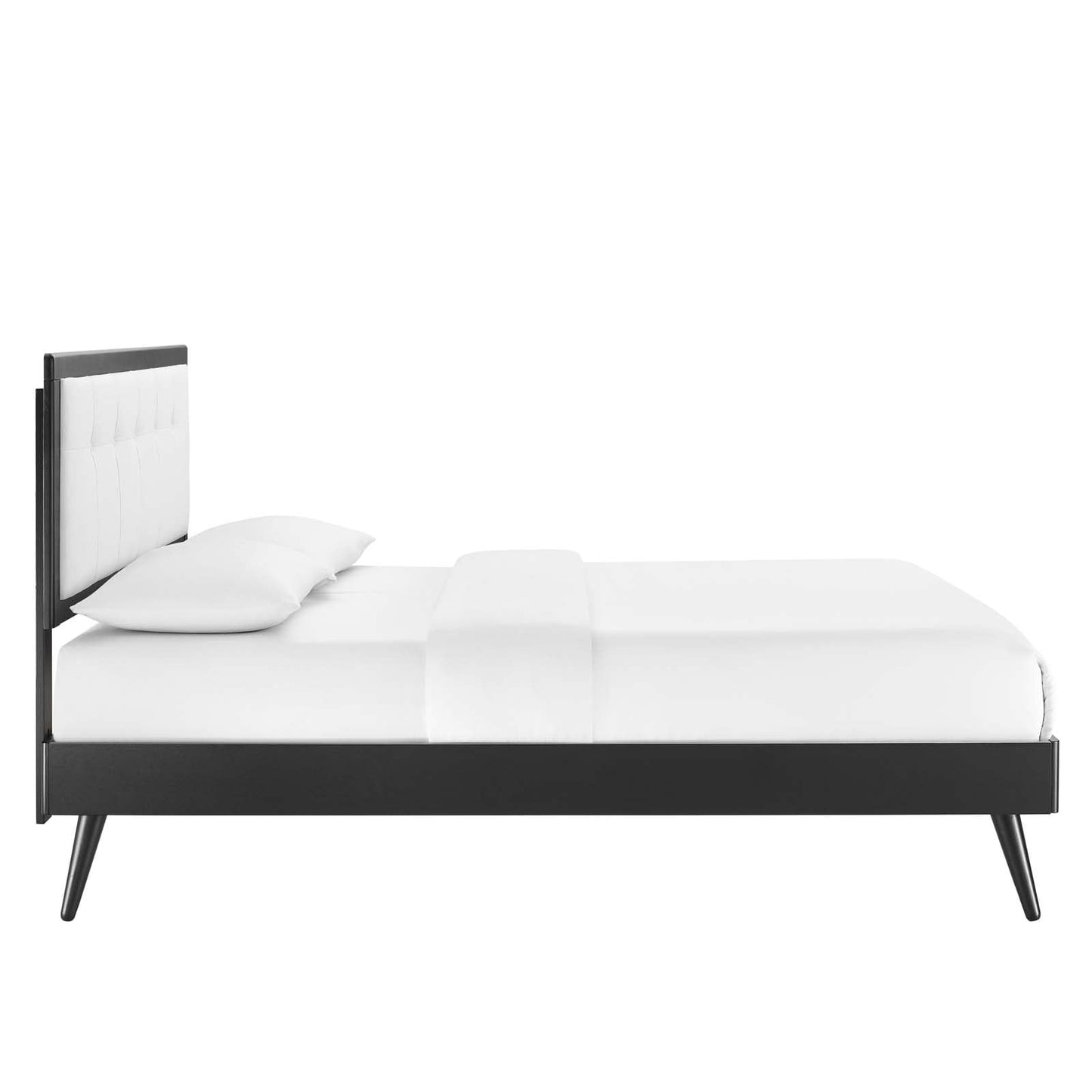 adjustable bed bases | CasaFoyer Willow Tufted Wood Full Platform Bed | Mid-Century Design | Upholstered Headboard | Wood Frame | Button Tufted Accents | Durable Construction | Splayed Rubberwood Legs | No Box Spring Needed | Draper Tufted Headboard | Margo Platform Bed Frame | casafoyer.myshopify.com