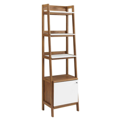 bookcases | Ergode Bixby 21 Bookshelf | Walnut White | Stylish & Durable Storage & Display Stand | Ample Space for Books & Decorative Items | casafoyer.myshopify.com