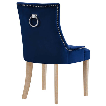 home office desk chairs | CasaFoyer Pose Performance Velvet Dining Chair Set | Modern Farmhouse Style | Elegant Tufting | Nailhead Trim | Stain-Resistant Velvet Upholstery | Decorative Metal Ring | Solid Wood Legs | Set of 2 | casafoyer.myshopify.com