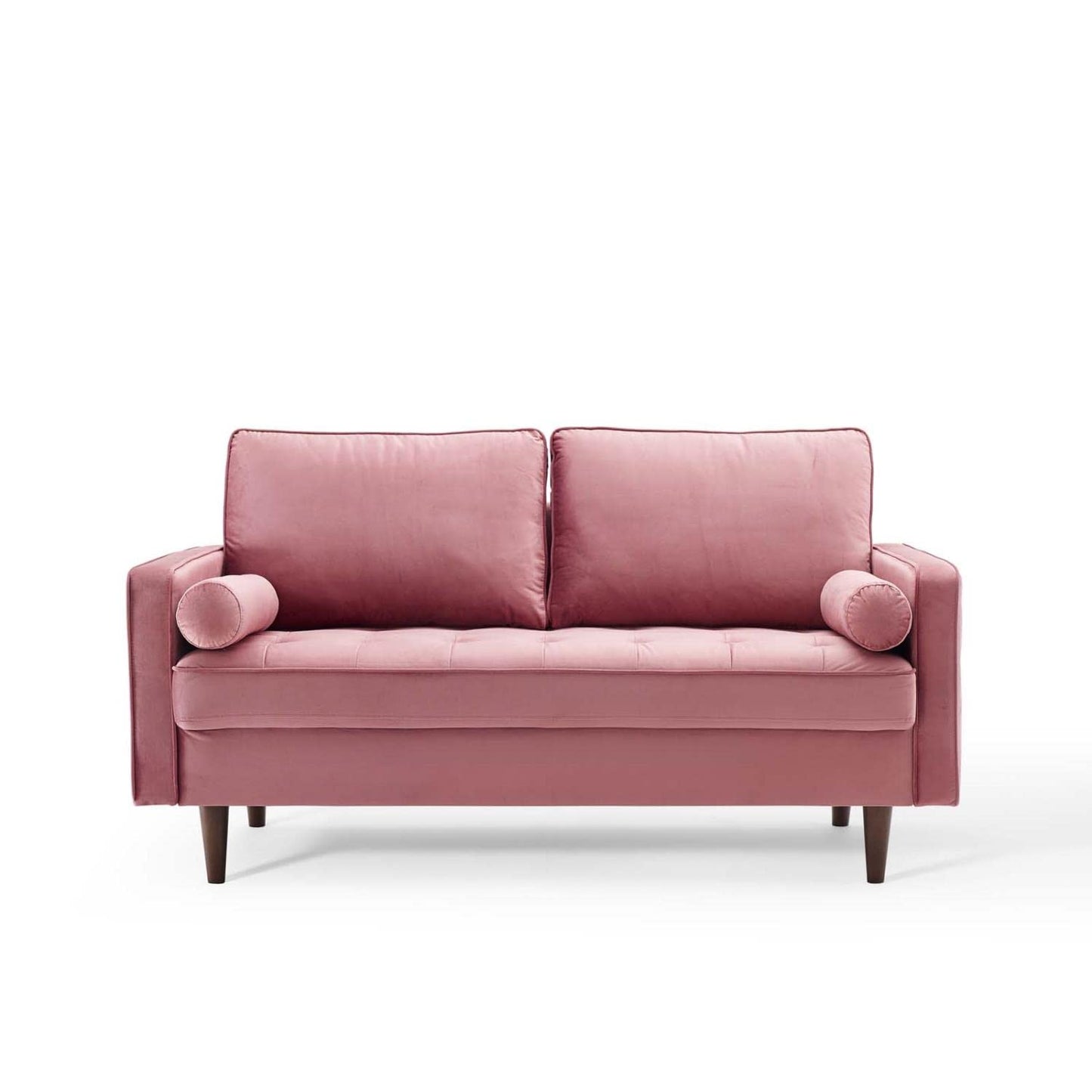 sofas | CasaFoyer Valour Performance Velvet Loveseat | Timeless Charm | Modern Convenience | Stain-Resistant | Cozy & Elegant Design | Comfortable Foam Padding | Walnut-Stained Legs | Supports up to 600 lbs | Portable Box | casafoyer.myshopify.com